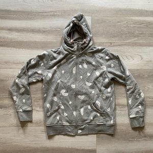 Gray White Penfield Feather Bear Hoodie S Small